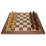Staunton Chess Set – Weighted Rosewood Pieces & Wooden Board 12 in.