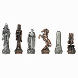 Pewter Fantasy Chessmen - American Chess Equipment