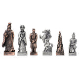 Chinese Qin Chessmen – Pewter - American Chess Equipment