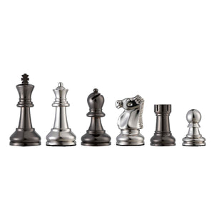 Bobby Fischer® Metal Ultimate Chess Pieces – 3.75 inch King – Weighs over 9.5 lbs