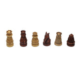 Medieval Chessmen – Brown & Ivory with 2.5 in. King - American Chess Equipment
