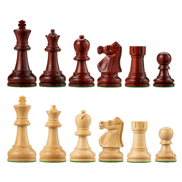 Bobby Fischer Ultimate Chess Pieces - Redwood/Boxwood - 3.70