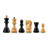 Zagreb Chess Pieces - Ebonized/Boxwood - 3.75" King - In Stock!