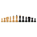 Zagreb Chess Pieces - Ebonized/Boxwood - 3.75" King - In Stock!