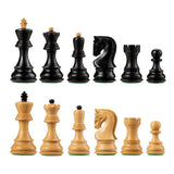 Zagreb Chess Pieces - Ebonized/Boxwood - 3.75" King - In Stock!