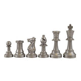 WE Games Staunton Tournament Chess Pieces in Assorted Colors - Plastic with 3.75 inch king - Half Set - American Chess Equipment