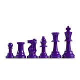 WE Games Staunton Tournament Chess Pieces in Assorted Colors - Plastic with 3.75 inch king - Half Set - American Chess Equipment