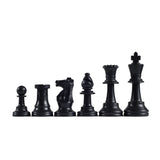 WE Games Staunton Tournament Chess Pieces in Assorted Colors - Plastic with 3.75 inch king - Half Set - American Chess Equipment