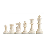 WE Games Staunton Tournament Chess Pieces in Assorted Colors - Plastic with 3.75 inch king - Half Set - American Chess Equipment