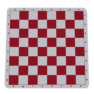 100% Silicone Tournament Chess Mat in Assorted Colors - 20 Inch Board - by WE Games - American Chess Equipment