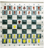 WE Games Standard Chess Teaching Demonstration Board in Two Sizes - Pieces Included - American Chess Equipment