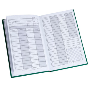 WE Games Hardcover Chess Scholastic Scorebook – Dark Green