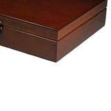 WE Games Old World Wooden Treasure Box with Brass Latch - American Chess Equipment