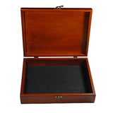 WE Games Old World Wooden Treasure Box with Brass Latch - American Chess Equipment
