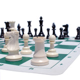 Tournament Chess Pack – Staunton Pieces with Vinyl Board and Tote - American Chess Equipment