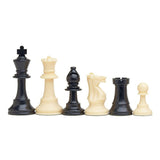 WE Games Ultimate Compact Tournament Chess Set in Assorted Colors with Silicone Chess Board & Triple Weighted Pieces - American Chess Equipment