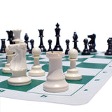 WE Games Tournament Chess Set with Canvas Bag - 3 3/4" King - Double Weighted Chessmen - American Chess Equipment