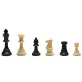 WE Games Tournament Chess Set with Canvas Bag - 3 3/4" King - Double Weighted Chessmen - American Chess Equipment