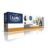 WE Games Ultimate Tournament Chess Set in Assorted Colors with Vinyl Chess Mat, Canvas Bag & Super Triple Weighted Chessmen with 4" King - American Chess Equipment