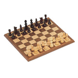 Classic Chess Set – Walnut Wood Board 12 in. - American Chess Equipment