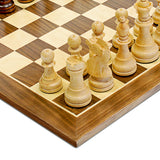 Traditional Staunton Wood Chess Set with a Wooden Board – 14.75 inch Board with 3.75 inch King - American Chess Equipment