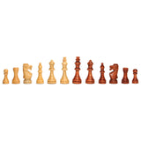 Traditional Staunton Wood Chess Set with a Wooden Board – 14.75 inch Board with 3.75 inch King - American Chess Equipment