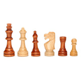 Traditional Staunton Wood Chess Set with a Wooden Board – 14.75 inch Board with 3.75 inch King - American Chess Equipment