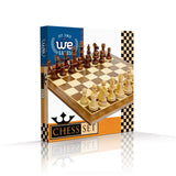 Traditional Staunton Wood Chess Set with a Wooden Board – 14.75 inch Board with 3.75 inch King - American Chess Equipment