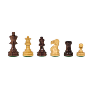 Staunton Chess Set – Weighted Rosewood Pieces & Wooden Board 12 in. - American Chess Equipment