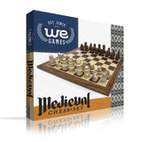 Medieval Chess Set – Polystone Pieces with a Wooden Board 15 in. - American Chess Equipment