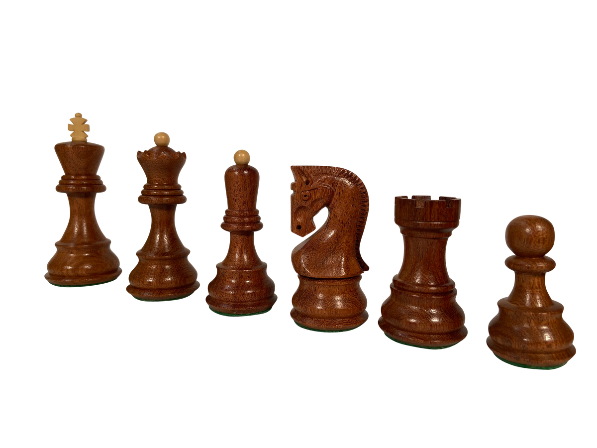 French Staunton Acacia/Boxwood 3 chess pieces - online chess shop