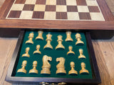 Rosewood 18" Pedestal Magnetic Chess Set with 3" King and 1.75" squares