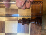 Rosewood 18" Pedestal Magnetic Chess Set with 3" King and 1.75" squares