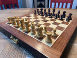 Rosewood 18" Pedestal Magnetic Chess Set with 3" King and 1.75" squares