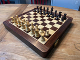 17.5" Rosewood Pedestal Chess Board with 1.75" squares and 3" king