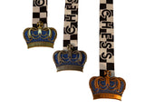 King's Crown Ultimate Chess Medal - Gold, Silver, or Bronze