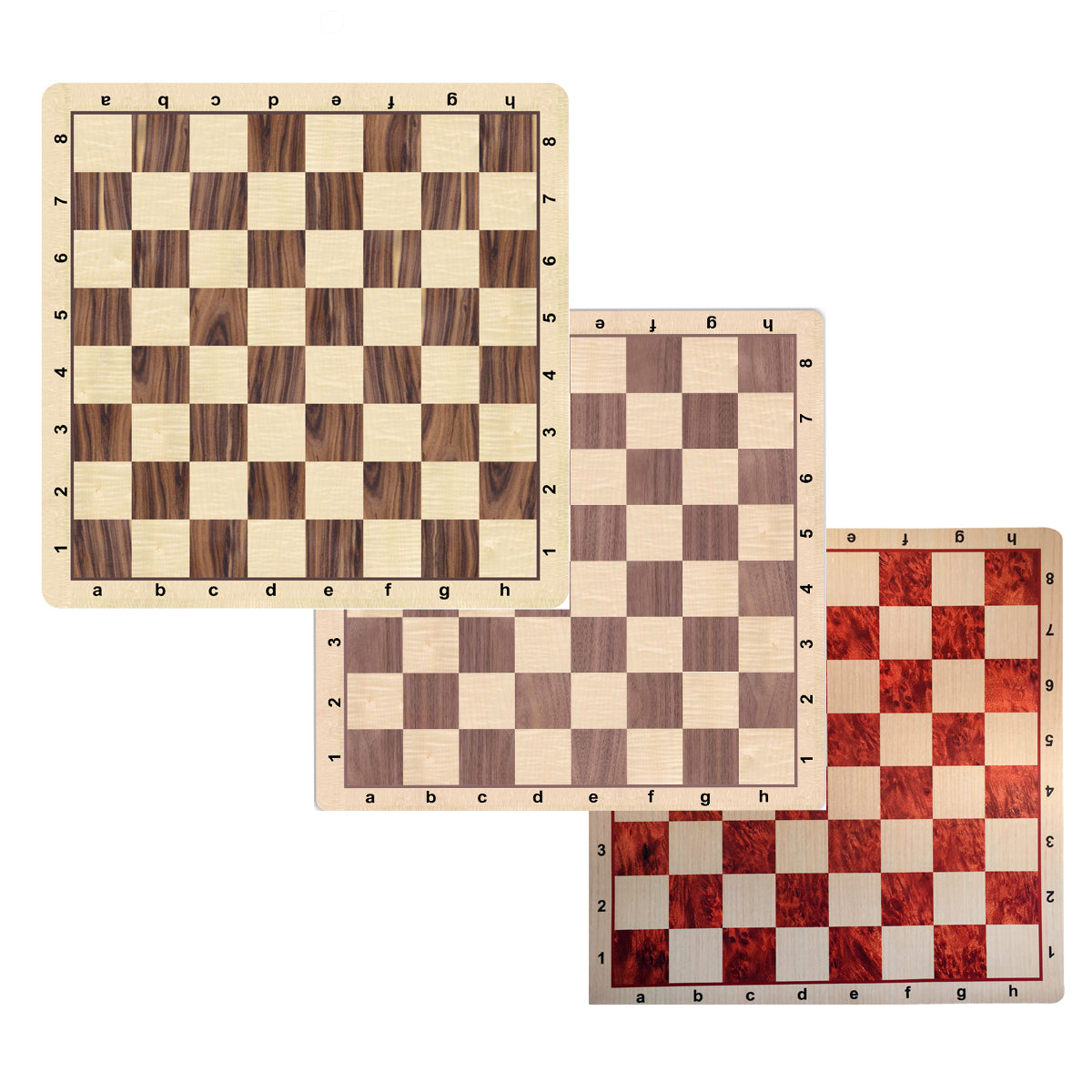 Mousepad Woodgrain Floppy Chess Board - Made in USA