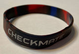 Silicone Checkmate Wristbands - 25 Pack - Assorted Colors Available - American Chess Equipment