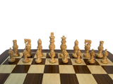 4.15" Rosewood Metaball Chess Set with folding 18" Rosewood Chess Board and fitted storage
