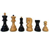 Zagreb Chess Pieces - Ebonized/Boxwood - 3.75" King - In Stock!