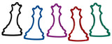Chess Bandz - all 6 shapes in 5 colors!