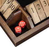 WE Games 4-Player Shut the Box - Large Coffee Table Version - 14 inches