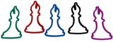 Chess Bandz - all 6 shapes in 5 colors!