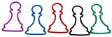 Chess Bandz - all 6 shapes in 5 colors!