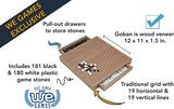 WE Games Wood GO Set with Pull Out Drawers -12 in.