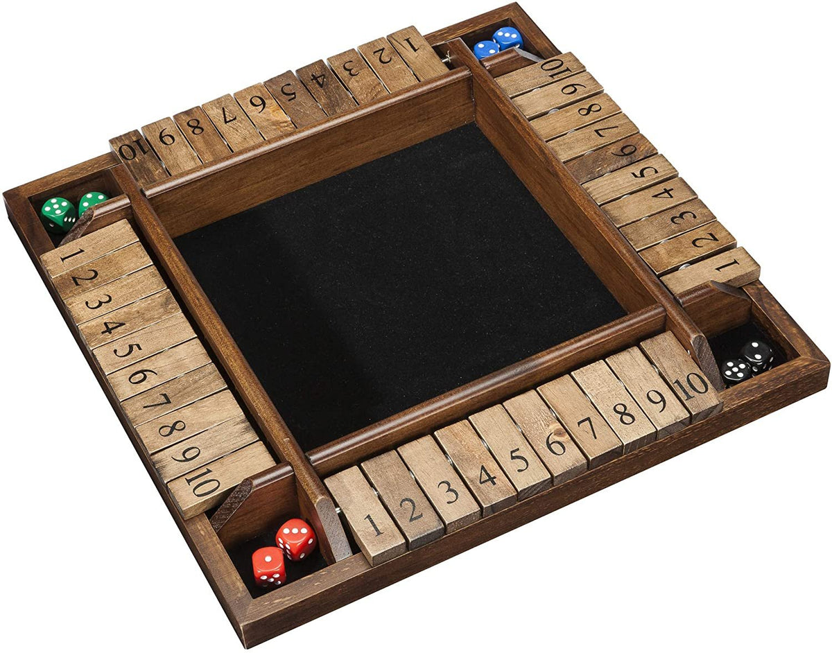 WE Games 4-Player Shut the Box - Large Coffee Table Version - 14 inche –  American Chess Equipment