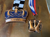 King's Crown Ultimate Chess Medal - Gold, Silver, or Bronze
