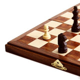 Magnetic Folding Walnut Wood Chess Set