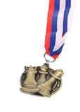 Round Chess Medal with Ribbon - Available in Gold, Silver, and Bronze