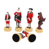 WE Games American Revolutionary War Chess Pieces, 3.5 inch king - American Chess Equipment